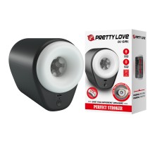 Автоматический вибромастурбатор с поступательными движениями, чёрный