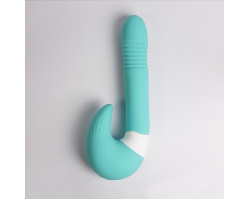Вибростимулятор зоны G, 2 в 1, бирюзовый