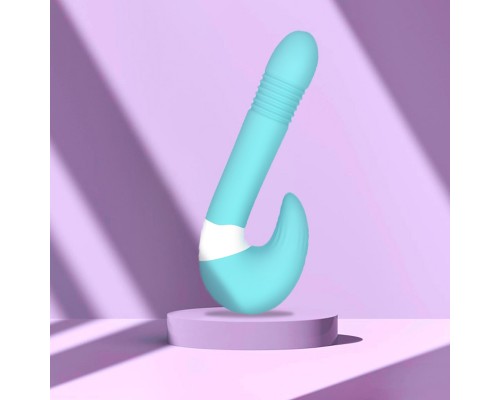Вибростимулятор зоны G, 2 в 1, бирюзовый