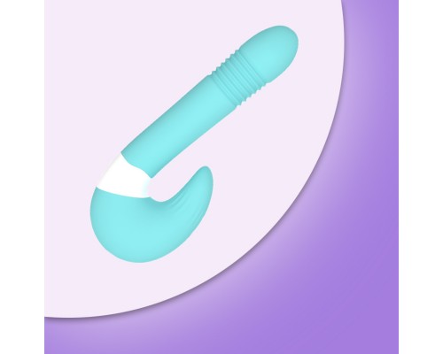 Вибростимулятор зоны G, 2 в 1, бирюзовый