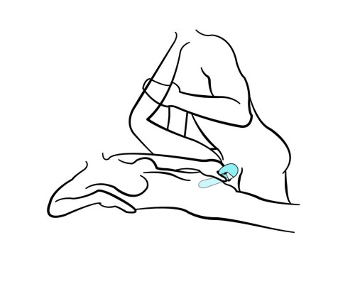 Вибростимулятор зоны G, 2 в 1, бирюзовый