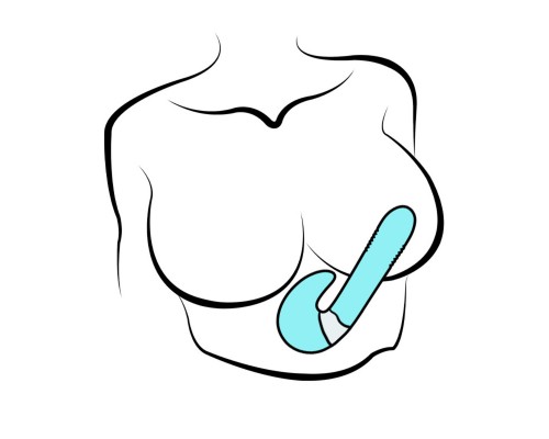 Вибростимулятор зоны G, 2 в 1, бирюзовый