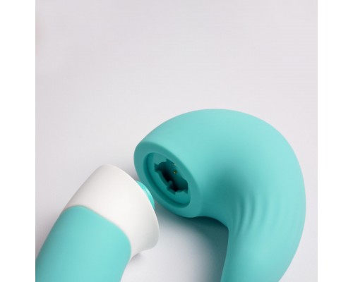 Вибростимулятор зоны G, 2 в 1, бирюзовый