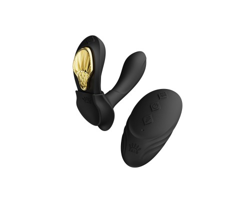 Носимый вибромассажёр с насадкой и пультом AYA, чёрный