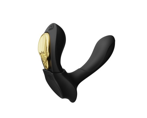 Носимый вибромассажёр с насадкой и пультом AYA, чёрный