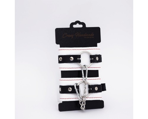 Наручники бело-красные