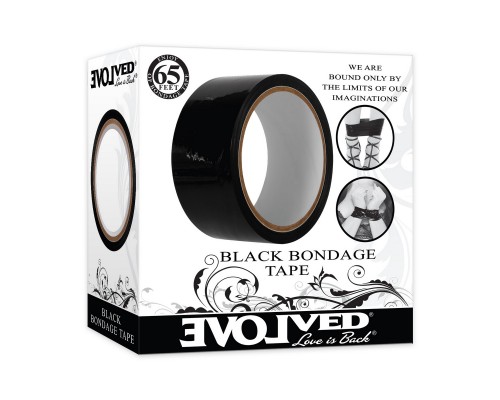 BONDAGE TAPE - BLACK Самоклеящаяся лента для связывания, черная