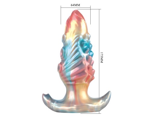 Ebon Leviathan, анальная пробка, увеличивающаяся в размере, серии Power Monsters, 18 см