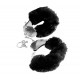 Меховые наручники-металл черные Fetish Fantasy Original Furry Cuffs Black