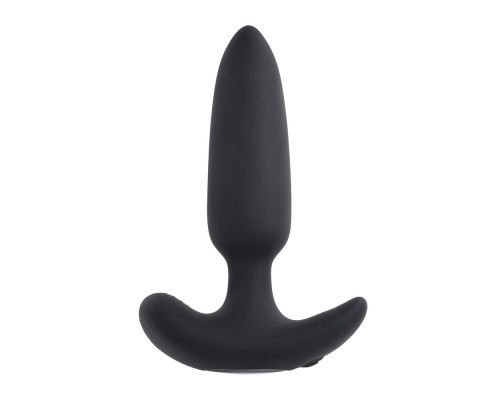 Анальная вибропробка с пультом ДУ Black Beauty