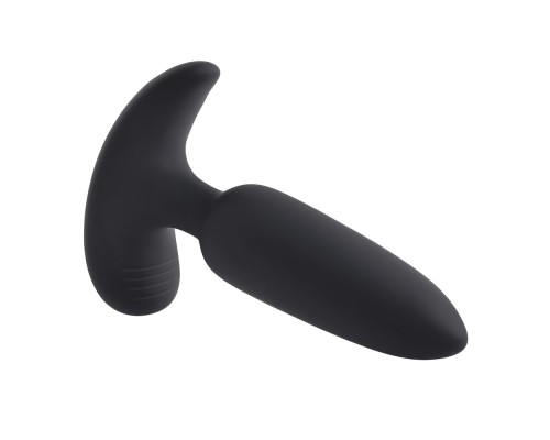 Анальная вибропробка с пультом ДУ Black Beauty