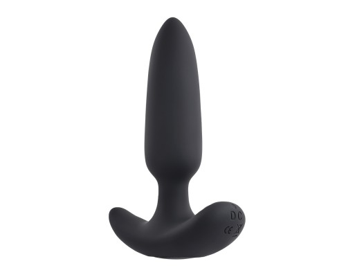 Анальная вибропробка с пультом ДУ Black Beauty