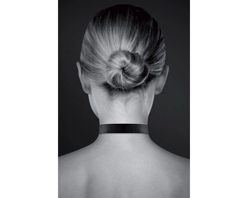 Чокер с замком сердце COLLIER PENDENTIF COEUR NOIR - стильный аксессуар для эротических игр