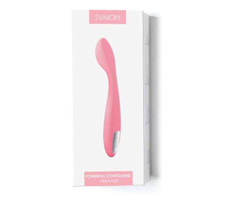 Keri розовый вибромасажер эргономичной формы ложечка (стар.арт. VAM150115-PNK)