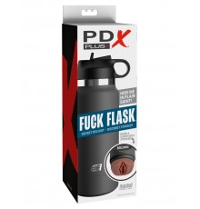 Мастурбатор загорелый в серой фляге FUCK FLASK