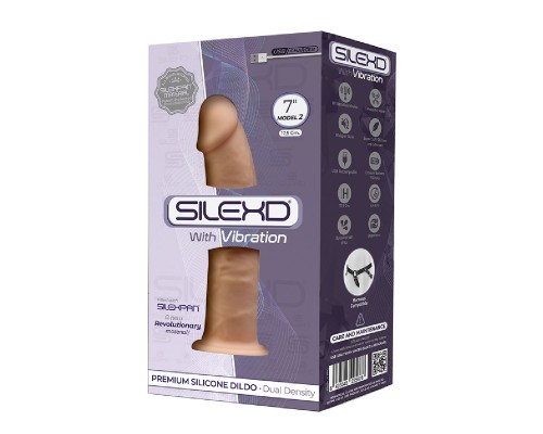 SileXD Перезаряжаемый вибростимулятор реалистик Model 2 (7), телесный - интимный наслаждение безграничных