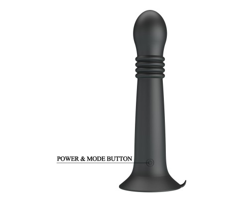 Анальный стимулятор с поступательными движениями и вращением Stellan