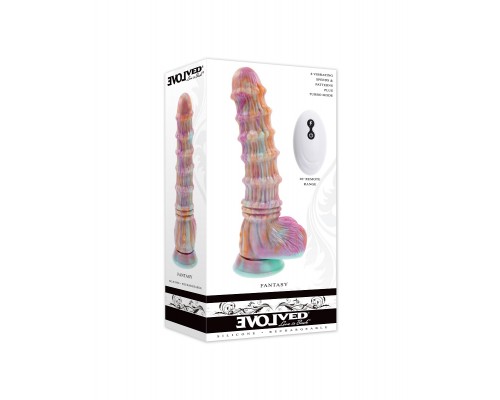 Фаллоимитатор необычной формы на присоске с вибрацией Fantasy