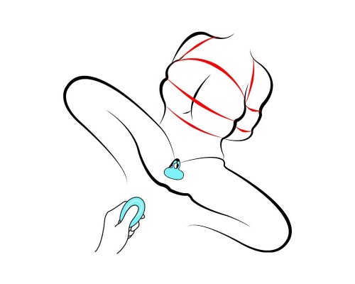 Вибростимулятор для орального секса, бирюзовый