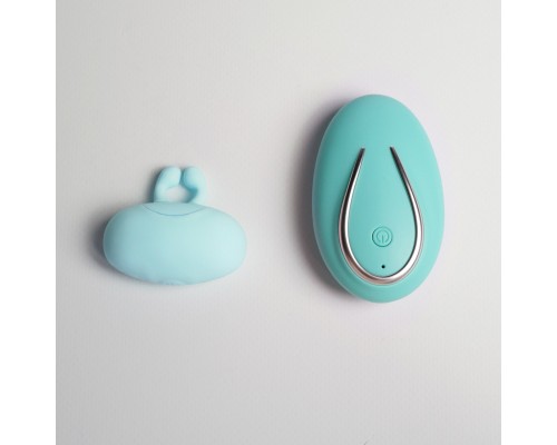 Вибростимулятор для орального секса, бирюзовый