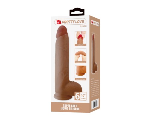 Фаллоимитатор-реалистик с мошонкой, на присоске Mendel