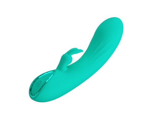 Массажёр-кролик с мощной вибрацией DJ STICK, бирюзовый