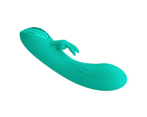 Массажёр-кролик с мощной вибрацией DJ STICK, бирюзовый