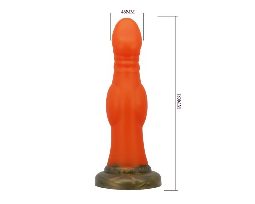 Blazeheart Charger, фаллоимитатор на присоске, серии Power Monsters, 18,5 см