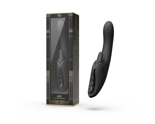Вибростимулятор-кролик с функцией нагрева ARES, чёрный