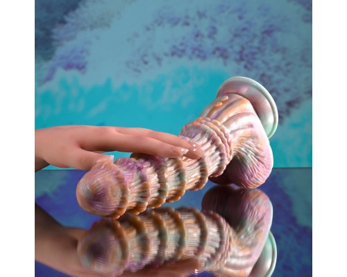 Фаллоимитатор необычной формы на присоске с вибрацией Fantasy