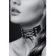 Эротический чокер с шнуровкой Noir - стильное дополнение для вас!