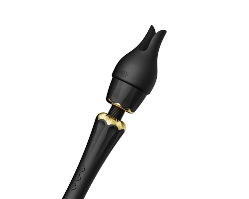 Вибромассажёр с насадками KYRO, чёрный