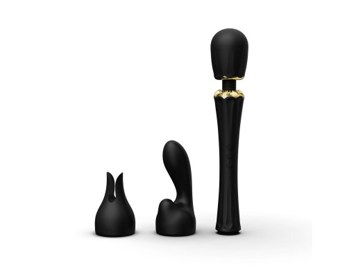 Вибромассажёр с насадками KYRO, чёрный