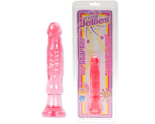 Гелевый анальный стартер Crystal Jellies 5,5 - розовый: погрузитесь в новые ощущения!