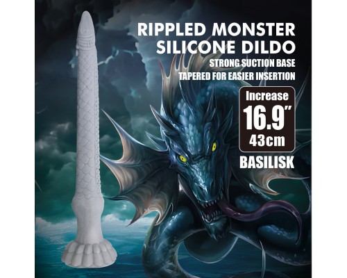 Basilisk, фаллоимитатор на присоске, серии Power Monsters, 43 см