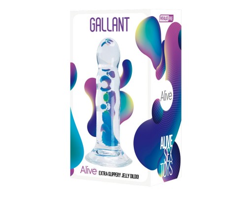 Фаллоимитатор на присоске Gallant Jelly Dildo прозрачный: стимуляция с удовольствием!