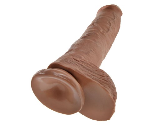 Фаллоимитатор-гигант King Cock 10 Cock with Balls: загорелый мастхэв для удовлетворения Фаллоимитатор-гигант King Cock 10 Cock with Balls: загорелый мастхэв для удовлетворения