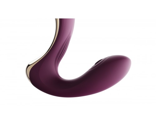 Вибромассажёр зоны G с пульсацией, вакуумной стимуляцией и функцией нагрева TALIS, фиолетов