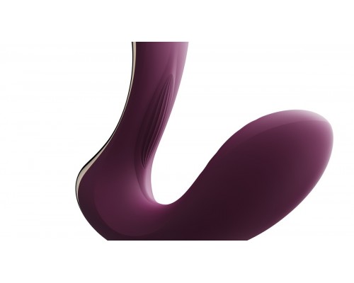 Вибромассажёр зоны G с пульсацией, вакуумной стимуляцией и функцией нагрева TALIS, фиолетов