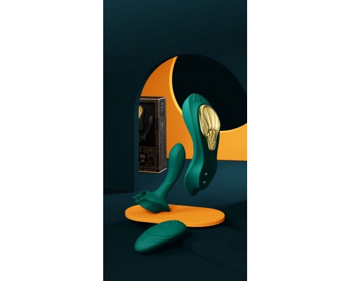 Носимый вибромассажёр с насадкой и пультом AYA, фиолетовый