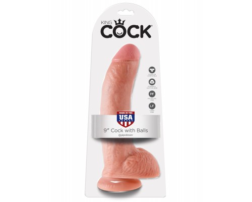 Прикрепляемый фаллоимитатор 9 Cock with Balls - насладитесь удовольствием!