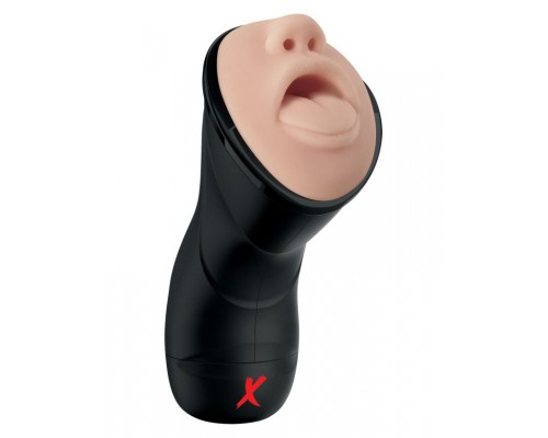 Мастурбатор-ротик с вибрацией PDX ELITE Deep Throat Vibrating Stroker