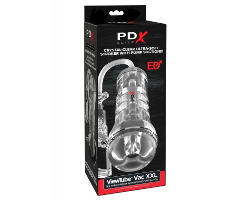 Мастурбатор с вакуумной помпой ViewTube Vac XXL