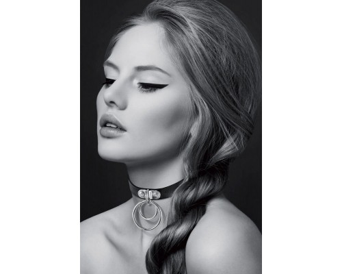 Чокер с кольцами COLLIER RAS DE COU NOIR
