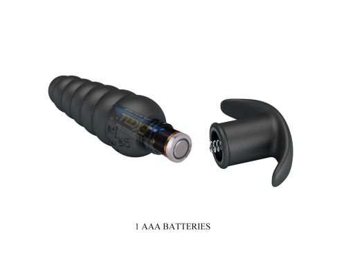 Анальная вибропробка ребристая Aeolis