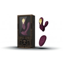 Носимый вибромассажёр с насадкой и пультом AYA, фиолетовый