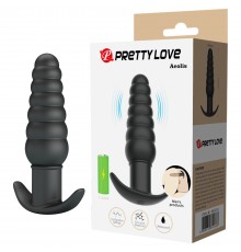 Анальная вибропробка ребристая Aeolis