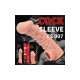 Уникальная насадка на фаллос с имитацией пирсинга COCK SLEEVE CS.007-L – большой размер