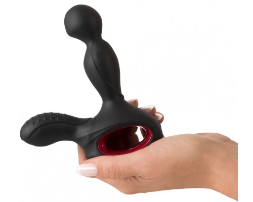 Вибромассажер простаты с нагревом и ротацией Silicone Prostate Plug