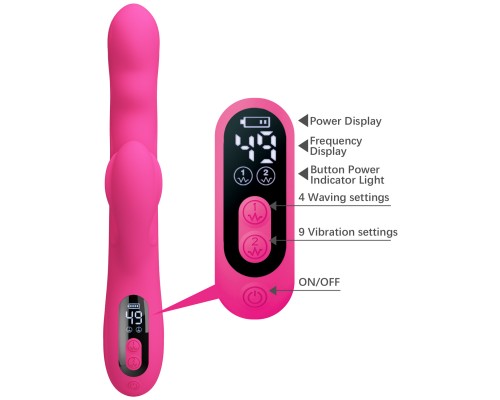 Вибростимулятор-кролик с волновыми движениями Winters